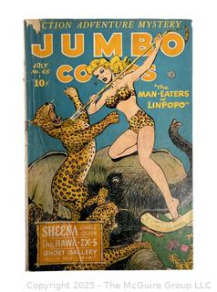 Jumbo Comics #65 Fiction House 1944  Sheena Queen of the Jungle Cover Only 