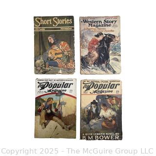 Four (4) Early Pulp Magazines (1920's)