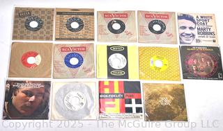Fourteen (14) 45rpm Records