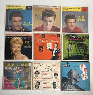 Nine (9) 45 RPM Records - Ricky Nelson Etc.