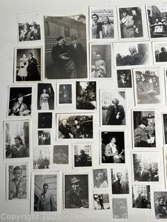 Collection of Candid Photos of Celebrities from The 1930's. Identified on back.