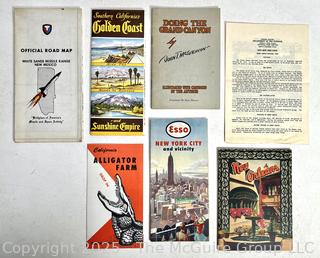 Travel Maps and Souvenir Pamphlets.