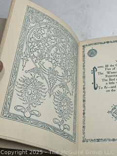 Tooled Leather Rubaiyat of Omar Khayyam Edward Fitzgerald presented by Willy Pogany 1900 Book.