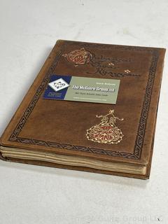Tooled Leather Rubaiyat of Omar Khayyam Edward Fitzgerald presented by Willy Pogany 1900 Book.