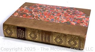 Leather with Marbled Boards The Complete Poetical Works of Sir Walter Scott, c1900 Cambridge Edition