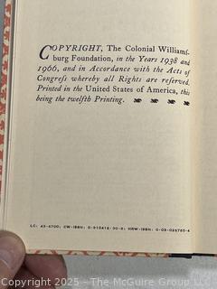 The Williamsburg Art of Cookery by Helen Bullock Cookbook Reprint 
