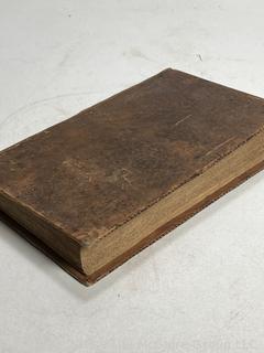Leather Bound with Gilt Decoration 1809 Memoirs Of The Life Of Mrs. Elizabeth Carter 1st American Edition Book.