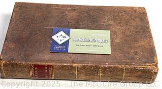Leather Bound with Gilt Decoration 1809 Memoirs Of The Life Of Mrs. Elizabeth Carter 1st American Edition Book.