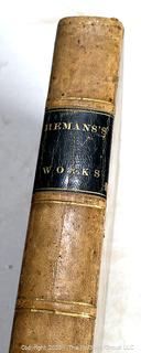 Leather Bound with Gilt Decoration 1836 The Poetical Works of Felicia Hemans Book 