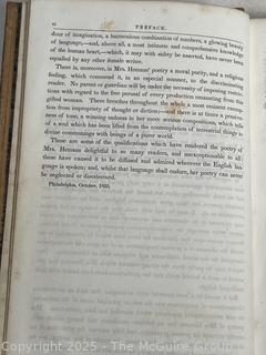 Leather Bound with Gilt Decoration 1836 The Poetical Works of Felicia Hemans Book 