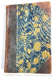 Leather with Marbled Boards, 1896 The Sonnets of John Milton by Mark Pattison Book.