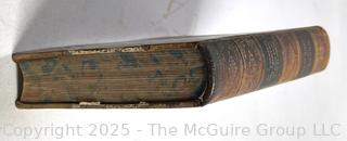 Leather with Marbled Boards Scenes from a Clerical Life by George Eliott Book. 
