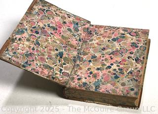 Leather with Marbled Boards Scenes from a Clerical Life by George Eliott Book. 