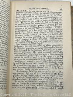 Leather with Marbled Boards Scenes from a Clerical Life by George Eliott Book. 