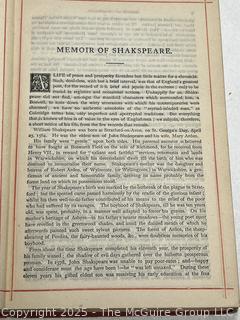 Gilt Decorated The Works of Shakespeare Portrait & Illustrations Book.
