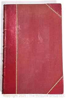 Red Leather Bound with Gilt Decoration Den Liedern der Edda (Saemundar Edda) by Karl Hilderbrand Book