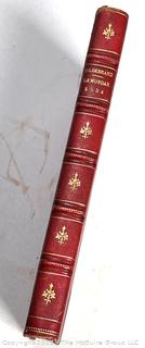 Red Leather Bound with Gilt Decoration Den Liedern der Edda (Saemundar Edda) by Karl Hilderbrand Book