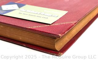 Red Leather Bound with Gilt Decoration Den Liedern der Edda (Saemundar Edda) by Karl Hilderbrand Book
