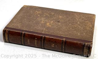 Leather Bound 1876 Romane by Carl Spindler's Book. 
