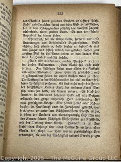 Leather Bound 1876 Romane by Carl Spindler's Book. 