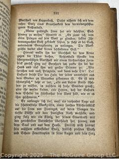 Leather Bound 1876 Romane by Carl Spindler's Book. 