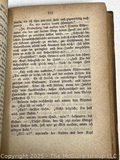 Leather Bound 1876 Romane by Carl Spindler's Book. 