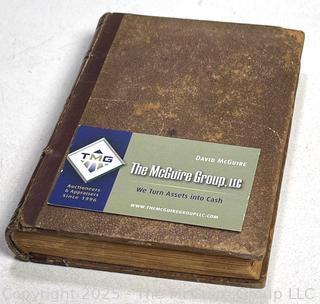 Leather Bound 1876 Romane by Carl Spindler's Book. 