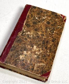 Leather with Marbled Boards 1829 Tales from American History Book. 
