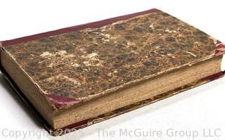 Leather with Marbled Boards 1829 Tales from American History Book. 
