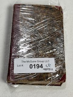Leather with Marbled Boards 1829 Tales from American History Book. 
