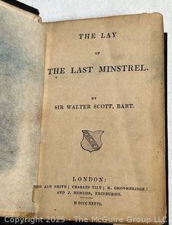 The Lay Of The Last Minstrel By Sir Walter Scott 1836 Book