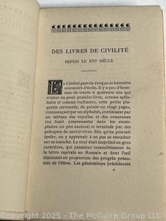 Leather With Marbled Boards 1877 De Civilitate Morum Puerilium by Erasmus Of Rotterdam