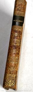 Leather Bound with Gilt Decoration Rosario, Histoire Espagnole, Lille, L. Lefort, 1840. 1st Edition Book. 
