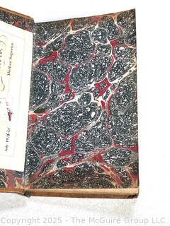 Leather Bound with Gilt Decoration Rosario, Histoire Espagnole, Lille, L. Lefort, 1840. 1st Edition Book. 
