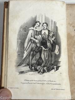 Leather Bound with Gilt Decoration Rosario, Histoire Espagnole, Lille, L. Lefort, 1840. 1st Edition Book. 
