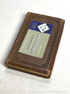 Tooled Leather Bound with Gilt Edge 1859 Poems by William Cullen Bryant Book. 