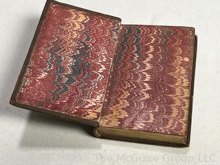 Tooled Leather Bound with Gilt Edge 1859 Poems by William Cullen Bryant Book. 