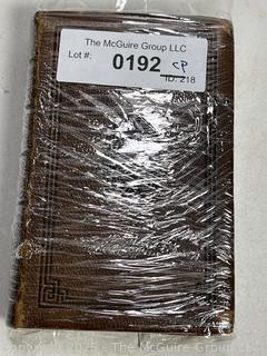 Tooled Leather Bound with Gilt Edge 1859 Poems by William Cullen Bryant Book. 