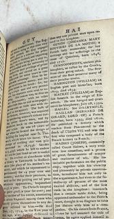 Leather with Marbled Boards 1796 A New Biographical Dictionary Containing a Brief Account of the Lives and Writings by Stephen Jones Book