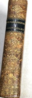 Leather with Marbled Boards 1796 A New Biographical Dictionary Containing a Brief Account of the Lives and Writings by Stephen Jones Book