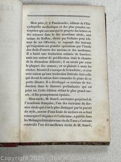 Red Leather with Marbled Boards 1824 Jerusalem Delivered by Tasso 2nd Printing Book. 