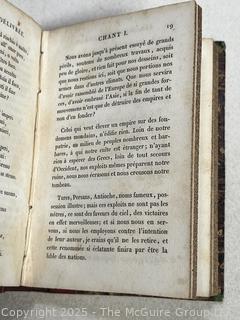 Red Leather with Marbled Boards 1824 Jerusalem Delivered by Tasso 2nd Printing Book. 