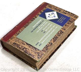 Red Leather with Marbled Boards 1824 Jerusalem Delivered by Tasso 2nd Printing Book. 