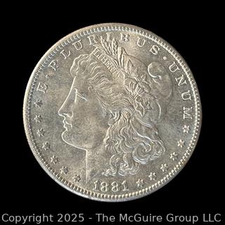 1881 (S) US One Dollar Morgan Head Silver coin  
