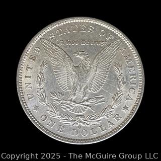 1881 (O) US One Dollar Morgan Head Silver coin (some luster)