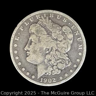 1902 (P) US One Dollar Morgan Head Silver Coin