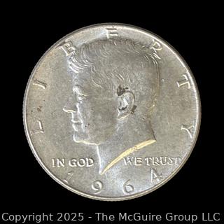 1964 (P) US Kennedy Half Dollar Silver 50 cent coin