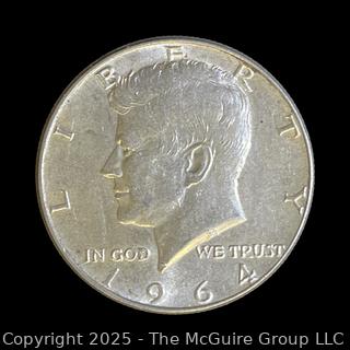 1964 US Kennedy Half Dollar Silver 50 cent coin