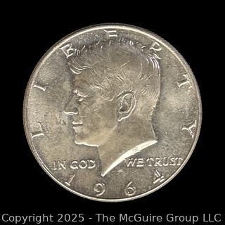 1964 (P) US Kennedy Half Dollar Silver 50 cent coin