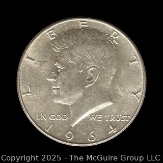 1964 (P) US Kennedy Half Dollar Silver 50 cent coin